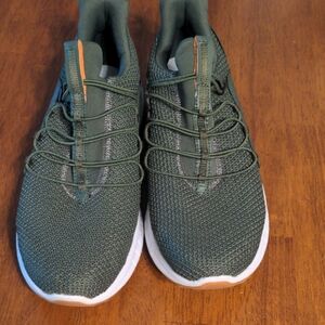 Saucony Green Sneakers with Breathable Mesh and Cushioned Midsole